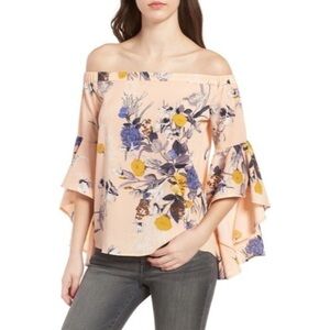 [Chelsea28] Bell Sleeve Off The Shoulder Top